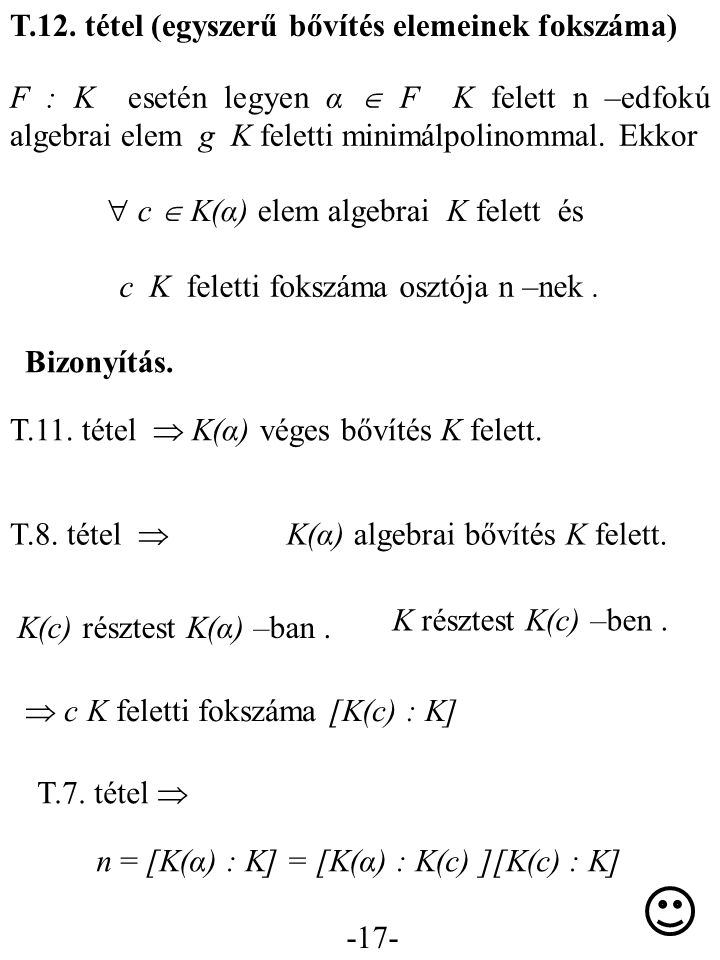 T 5 tétel minimálpolinom egyértelmű létezése ppt letölteni